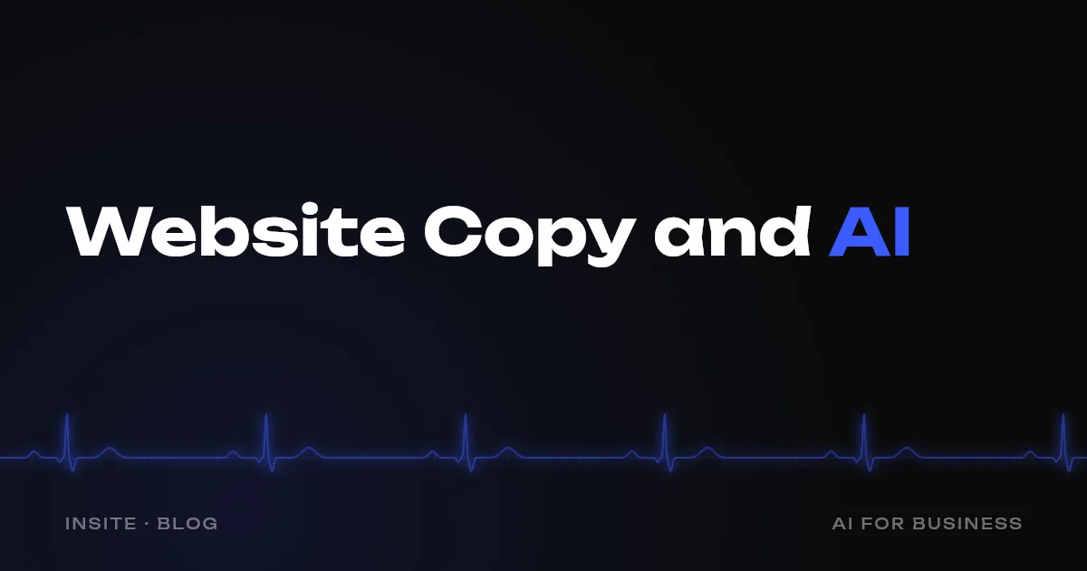 Can You Write Website Copy With AI - INSITE