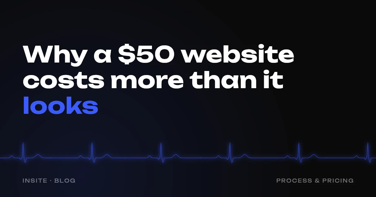 Why a $50 website costs more than it looks