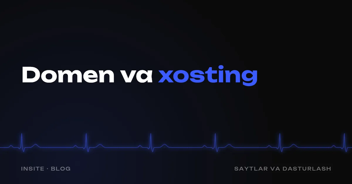 Domen va xosting: bu nima va kimning nomiga rasmiylashtiriladi - INSITE