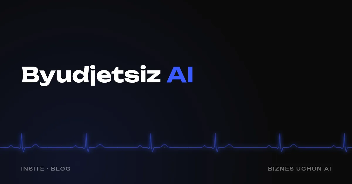 Kichik biznes uchun AI: byudjetsiz nimadan boshlash kerak - INSITE