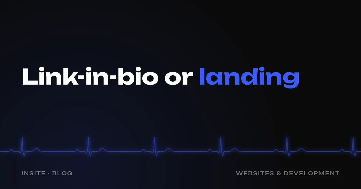 Link-in-bio page or landing page: where to send your ads - INSITE