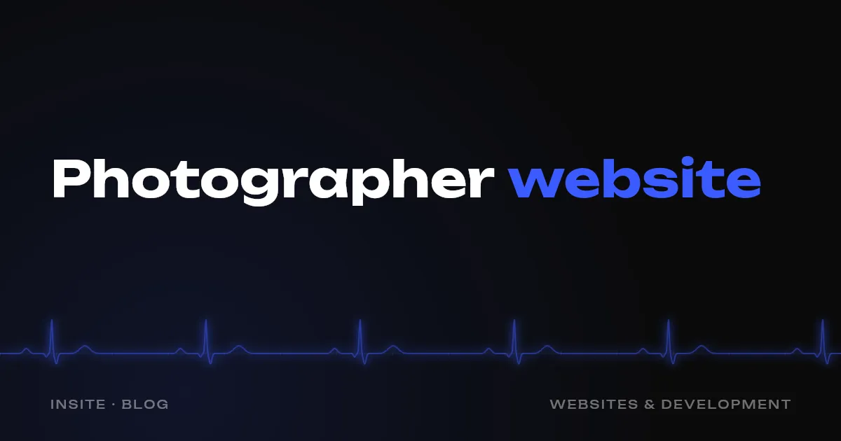Website for a photographer: how to get shoot requests - INSITE