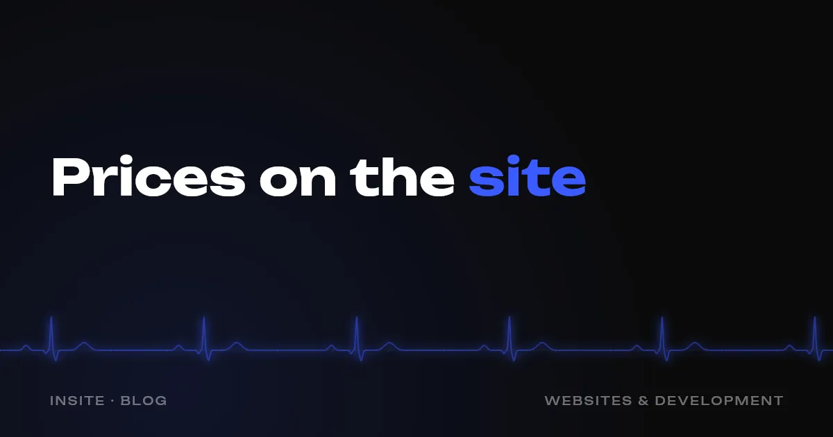 Prices on your website: show them or hide them - INSITE