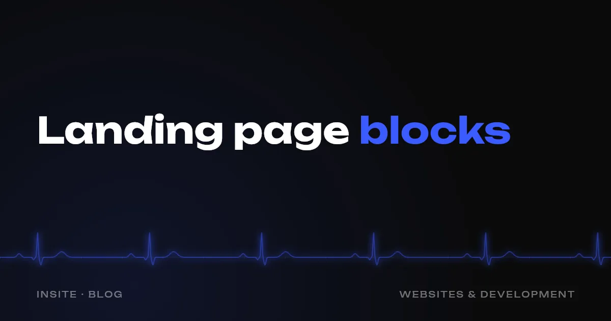 Landing page for a service: which blocks you need and in what order - INSITE