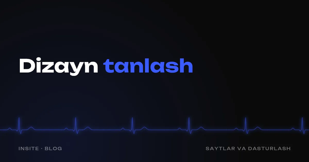 Shablon yoki individual sayt dizayni: qachon shablon yetarli - INSITE
