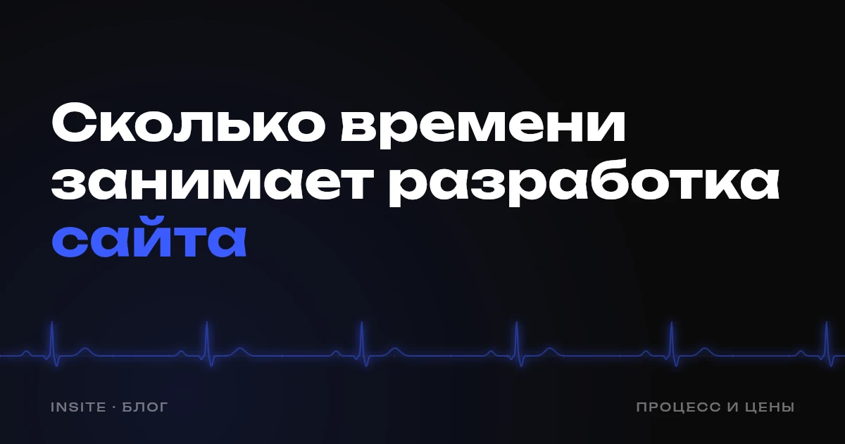 Сколько времени занимает разработка сайта - INSITE