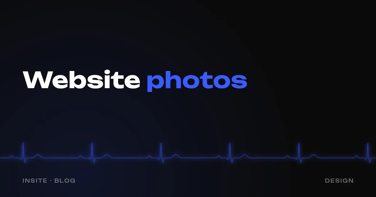 Website photos: your own or stock images - INSITE