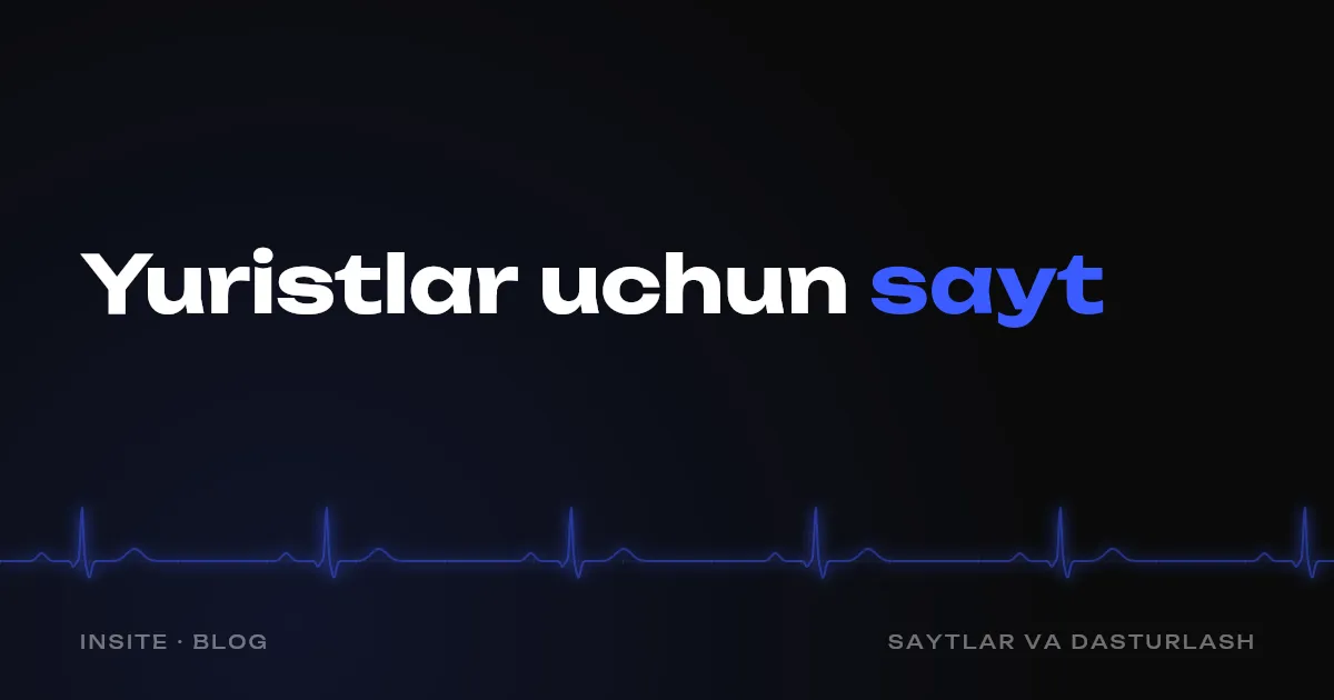 Yuridik firma uchun sayt: va'dasiz ishonch - INSITE